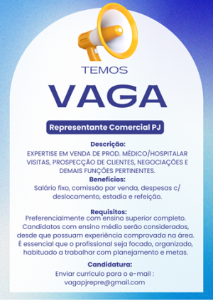REPRESENTANTE COMERCIAL PJ