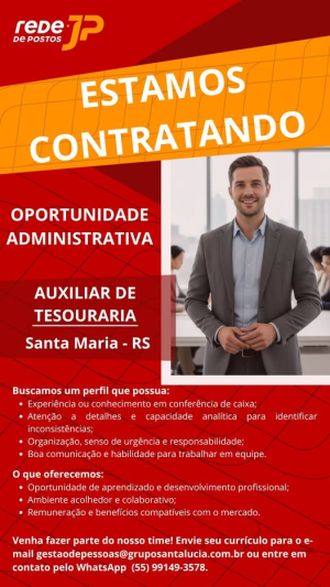 Auxiliar de Tesouraria