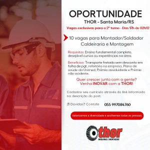Montador Soldador  ( Santa Maria RS )