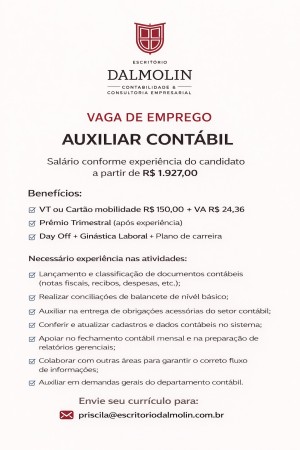 Auxiliar Contábil ( Santa Maria RS )