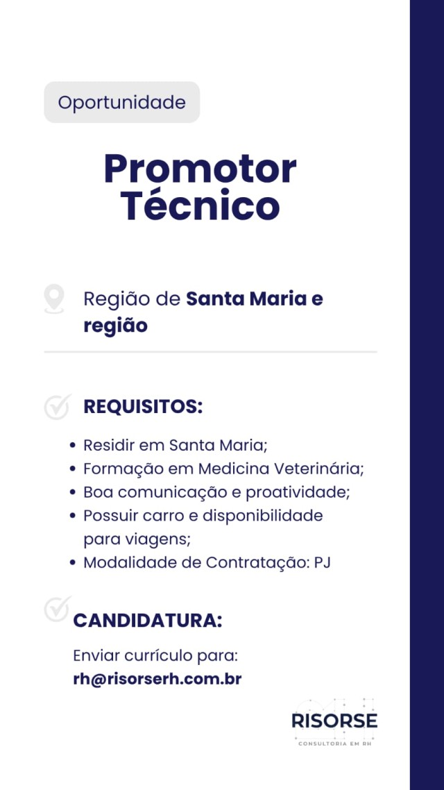 Promotor de Vendas Técnico ( PJ )