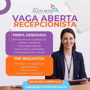 Recepcionista ( Santa Maria RS )
