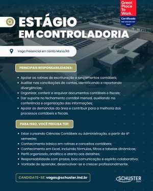 Estágio em Controladoria